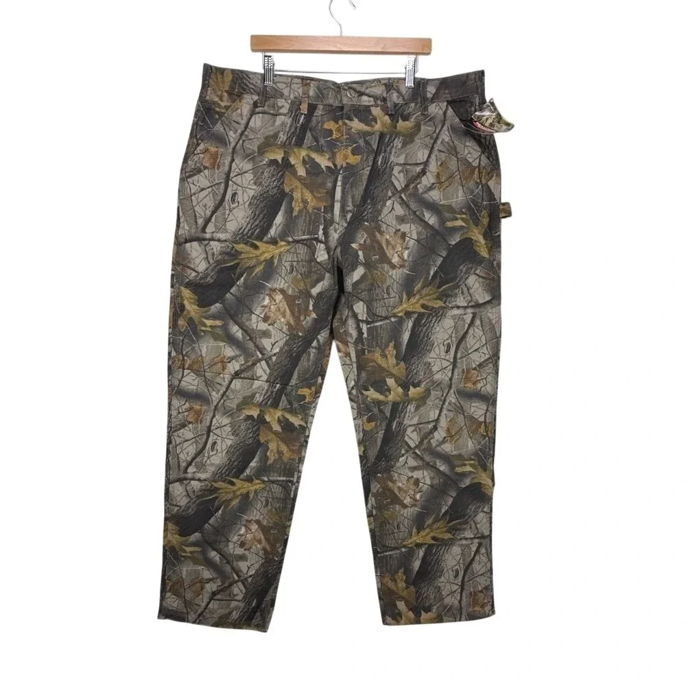 Carhartt Work Camo Dungaree Fit Pants Mens 44X34 B158‎ CMO Camo NWT Hardwoods